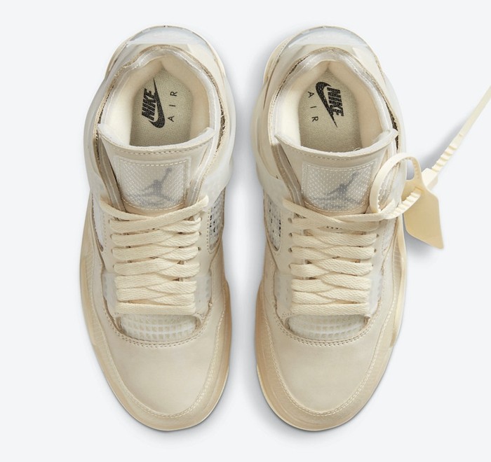 OFF-WHITE x Air Jordan 4 SP WMNS “Sail” CV9388-100