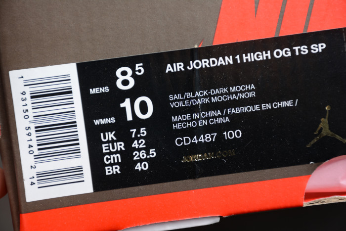 Travis Scott x Nike Air Jordan 1 Retro High “Cactus Jack” CD4487-100