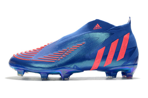 Predator Edge Geometric FG Laceless Blue Soccer Shoes