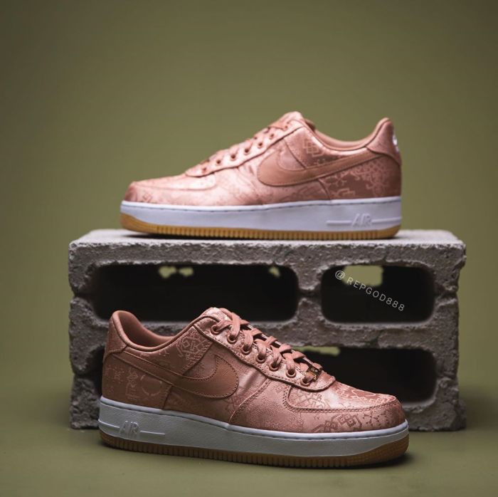 CLOT x Air Force 1 Low “Rose Gold” CJ5290-600