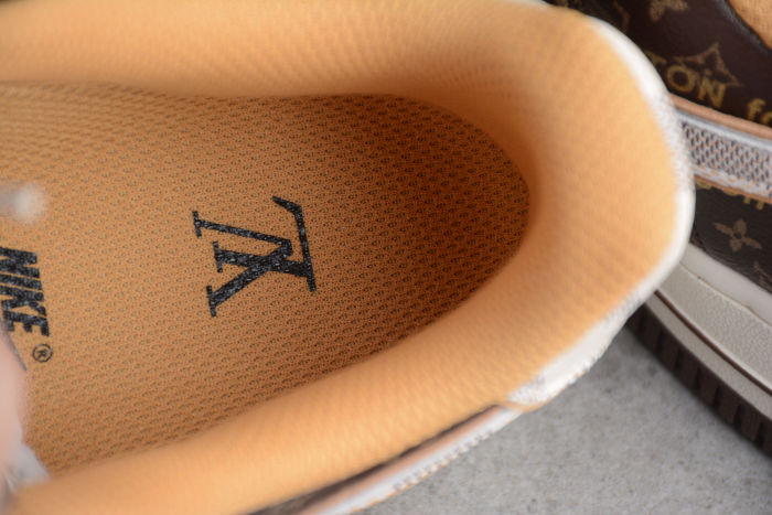 Nike Air Force 1 Low Louis Vuitton LV Monogram Brown Damier Azur