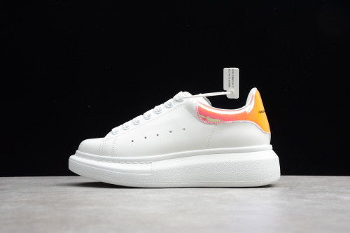 Alexander McQueen White Orange Inside Heighten Sneakers