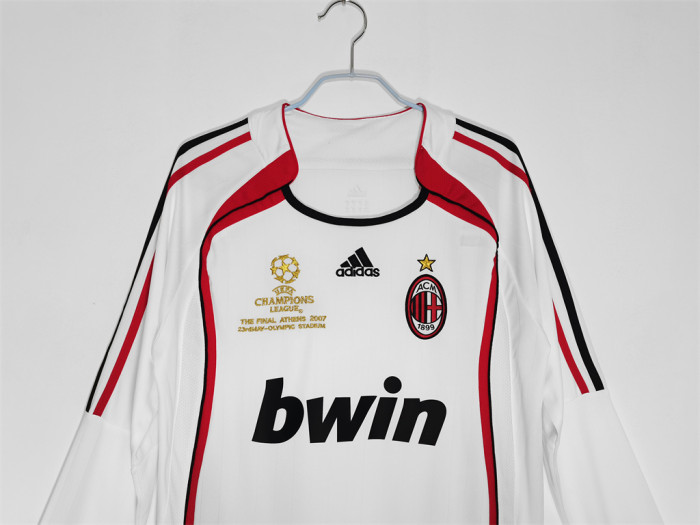 AC Milan Away Long Sleeve Retro Jersey 2006/07