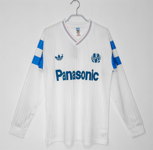 Marseille Home Long Sleeves Retro Jersey 1990