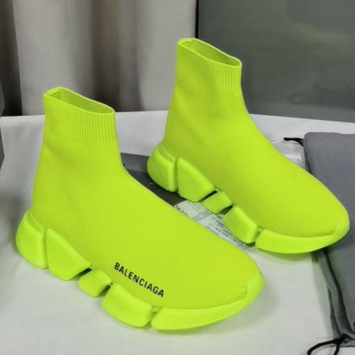 Balenciaga Speed Trainer Neon Yellow Sneakers
