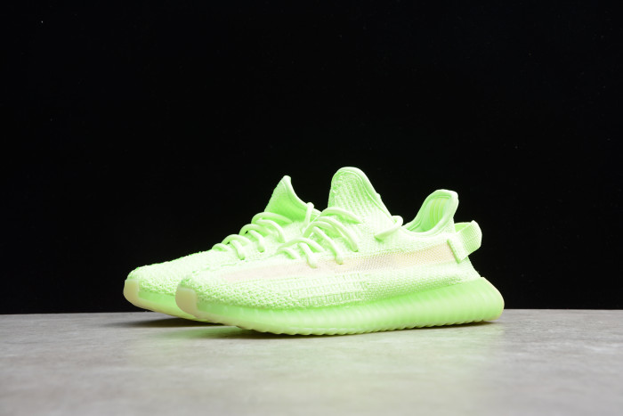 Yeezy Kids Boost 350 V2 Spring Fluorescent Green EH5360