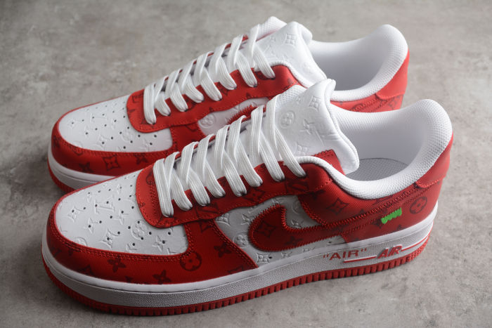 Air Force 1 L-V Low White Red LD 0232
