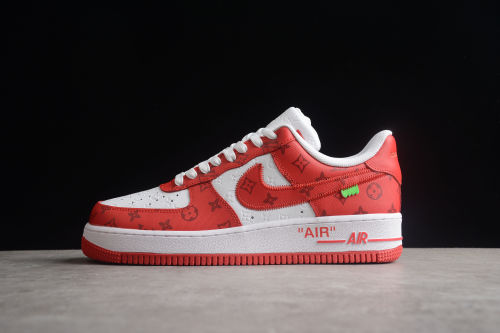 Air Force 1 LV Louis Vuitton Low White Red LD 0232