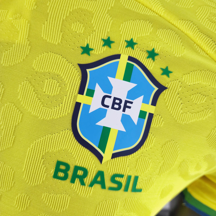 Brazil Home Player Version Man Jersey 2022