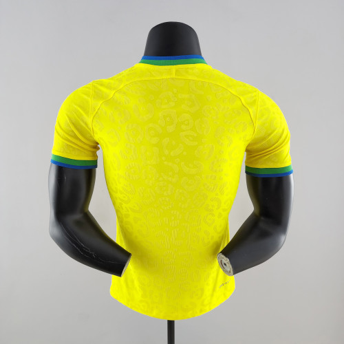 Brazil Home Player Version Man Jersey 2022