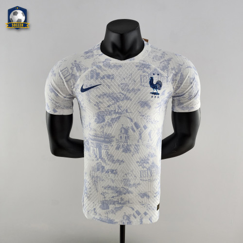 France 2022 World Cup Away Player Version Man Jersey