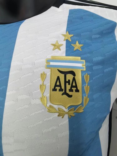Argentina 2022 World Cup Home Player Version Man Jersey