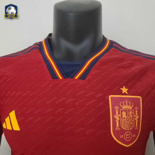 Spain 2022 World Cup Home Player Version Man Jersey