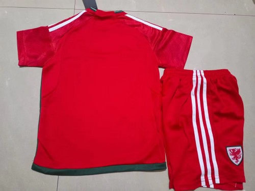 Wales 2022 Home Kids Jersey