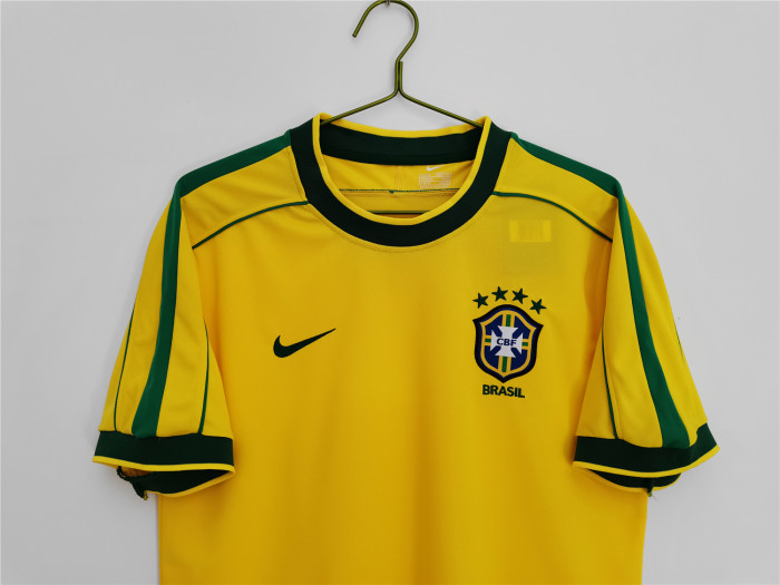Brazil  Home Retro Jersey 1998