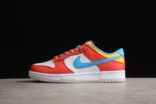 SB Dunk Low  Fruit Cereal  White Blue Red DH8009-600