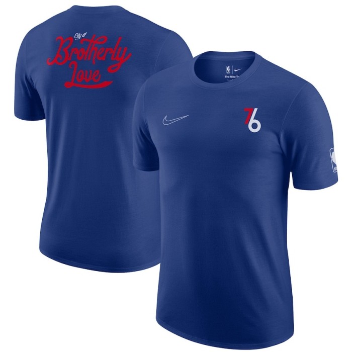 Philadelphia 76ers Casual T-shirt Blue 2023