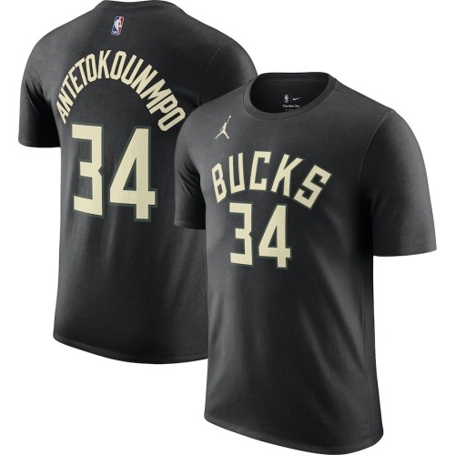 Giannis Antetokounmpo Milwaukee Bucks Casual T-shirt Black 2023