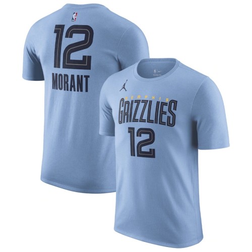 Ja Morant Memphis Grizzlies Casual T-shirt Blue 2023