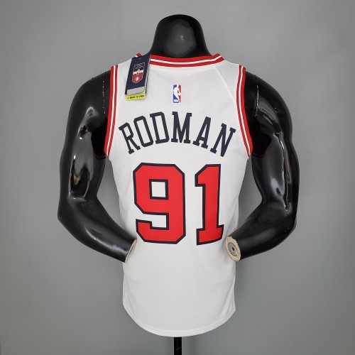 Dennis Rodman Chicago Bulls 75th Anniversary Swingman Jersey White