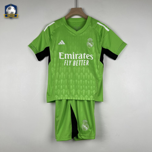Real Madrid Kids Goalkeeper Jersey 23/24 Green
