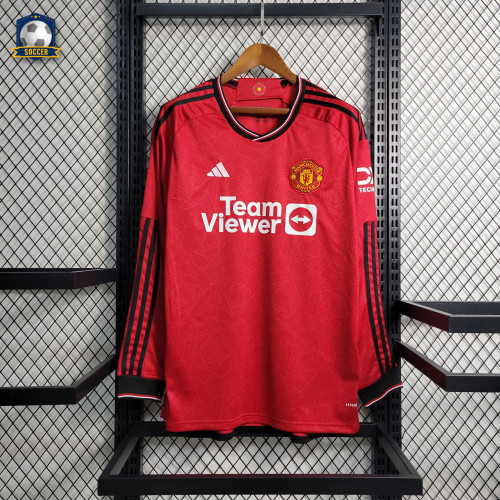 Manchester United Home Man Long Sleeve Jersey 23/24