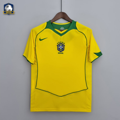 Brazil Home Retro Jersey 2004