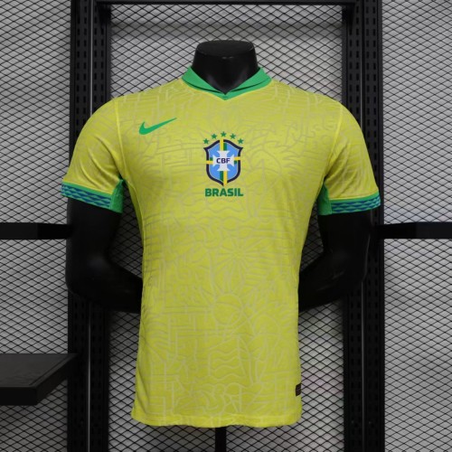 Brazil 2024 Copa America Home Player Version Man Jersey