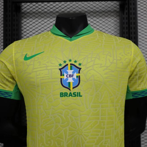Brazil 2024 Copa America Home Player Version Man Jersey