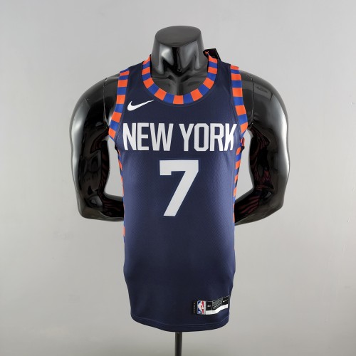Carmelo Anthony New York Knicks Striped Swingman Jersey