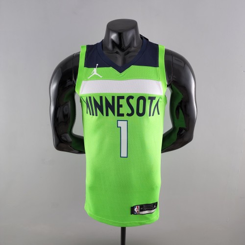 Anthony Edwards Minnesota Timberwolves Swingman Jersey Green