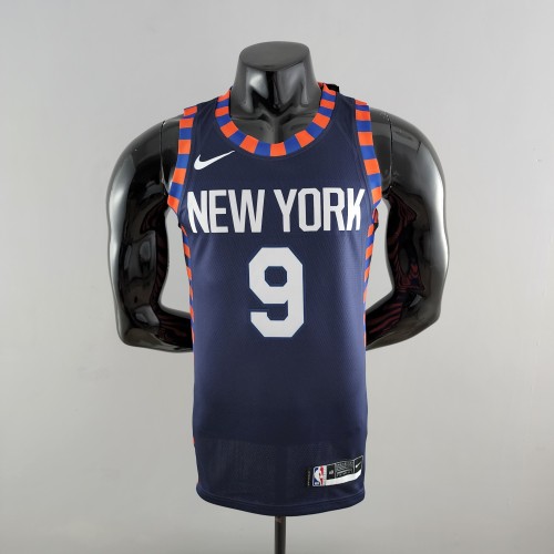 RJ Barrett New York Knicks Striped Swingman Jersey