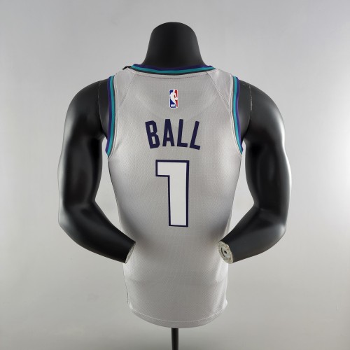 LaMelo Ball Charlotte Hornets Swingman Jersey Grey 2019