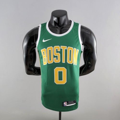 Jayson Tatum Boston Celtics Swingman Jersey Green Gold