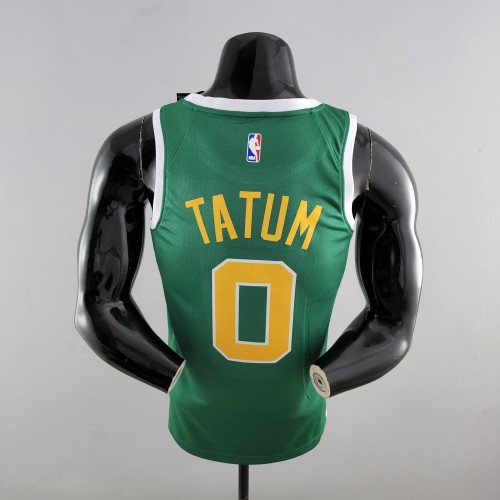 Jayson Tatum Boston Celtics Swingman Jersey Green Gold
