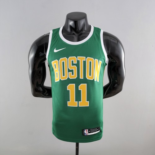 Kyrie Irving Boston Celtics Swingman Jersey Green Gold