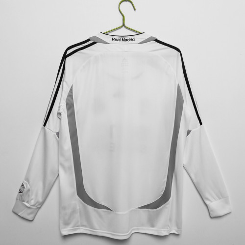 Real Madrid Home Long Sleeve Retro Jersey 2006/07