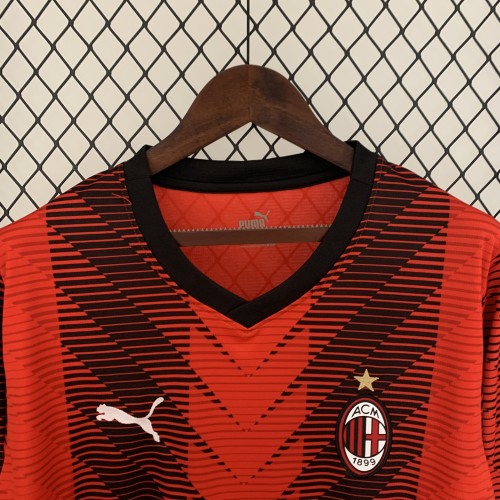 AC Milan Home Man Long Sleeve Jersey 23/24