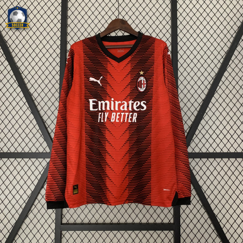 AC Milan Home Man Long Sleeve Jersey 23/24