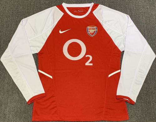 Arsenal Home Long Sleeve Retro Jersey 02/04