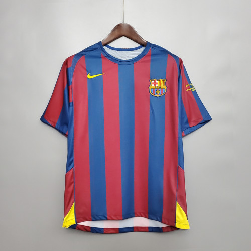 Barcelona Home Retro Jersey UCL Final 2006