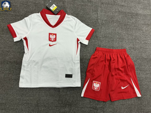 Poland Euro 2024 Home Kids Suit