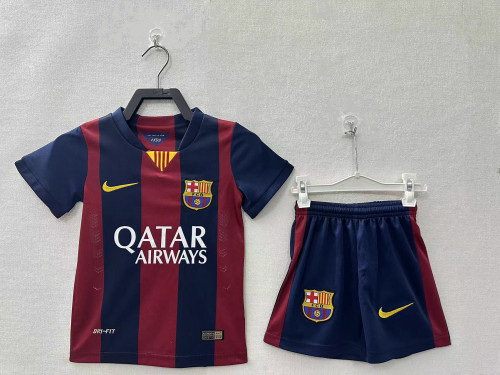 Barcelona Home Retro Kids Jersey 14/15