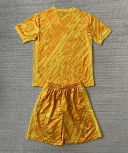 Portugal Euro 2024 Yellow Goalkeeper Kids Suit