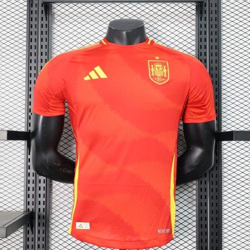 Spain Euro 2024 Home Player Version Man Jersey