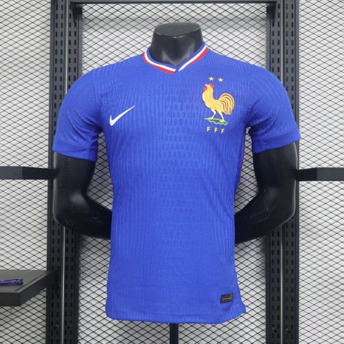 France Euro 2024 Home Player Version Man Jersey