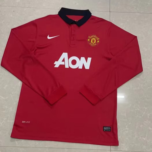 Manchester United Home Long Sleeve Retro Jersey 2013/14