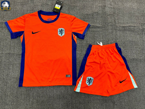 Netherlands Euro 2024 Home Kids Suit