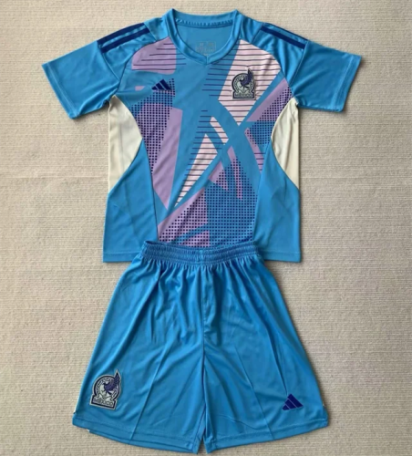 Mexico 2024 Copa America Goalkeeper Kids Suit