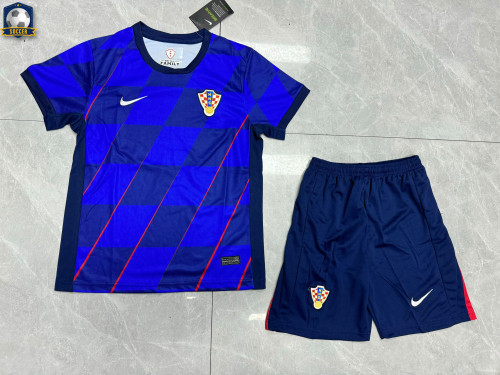 Croatia Euro 2024 Away Kids Suit